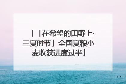 「在希望的田野上·三夏时节」全国夏粮小麦收获进度过半