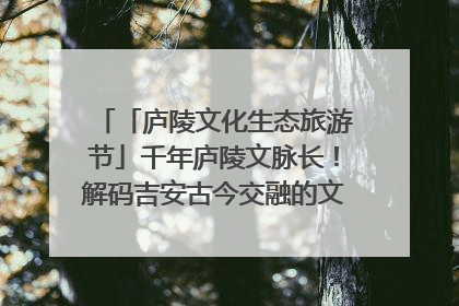 「庐陵文化生态旅游节」千年庐陵文脉长！解码吉安古今交融的文化图谱（图）
