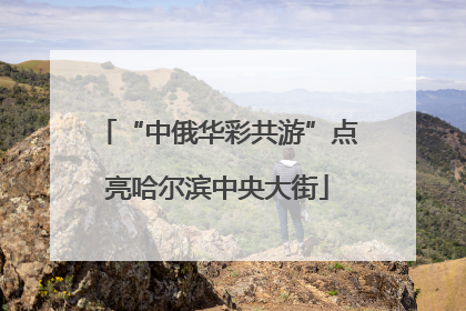 “中俄华彩共游”点亮哈尔滨中央大街