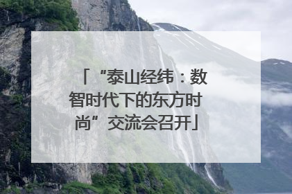 “泰山经纬：数智时代下的东方时尚”交流会召开