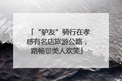 “驴友”骑行在孝感有名店旅游公路，路畅景美人欢笑