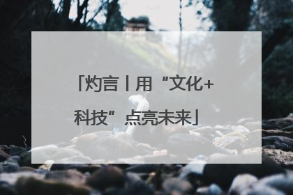 灼言丨用“文化+科技”点亮未来