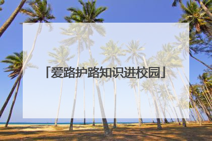 爱路护路知识进校园