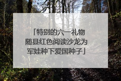 特别的六一礼物 随县红色阅读沙龙为军娃种下爱国种子