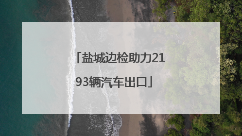 盐城边检助力2193辆汽车出口