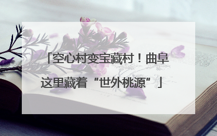 空心村变宝藏村！曲阜这里藏着“世外桃源”