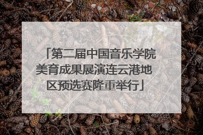 第二届中国音乐学院美育成果展演连云港地区预选赛隆重举行
