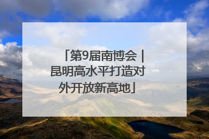 第9届南博会｜昆明高水平打造对外开放新高地