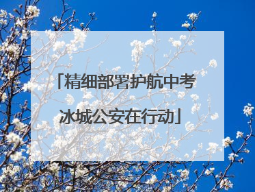 精细部署护航中考 冰城公安在行动