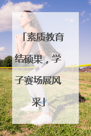 素质教育结硕果，学子赛场展风采