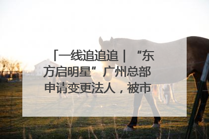 一线追追追｜“东方启明星”广州总部申请变更法人，被市场监管部门限制