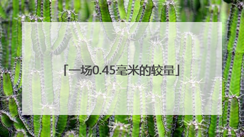 一场0.45毫米的较量