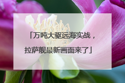 万吨大驱远海实战，拉萨舰最新画面来了