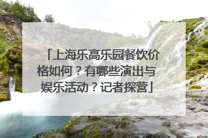 上海乐高乐园餐饮价格如何？有哪些演出与娱乐活动？记者探营