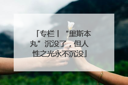 专栏丨“里斯本丸”沉没了，但人性之光永不沉没