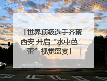 世界顶级选手齐聚西安 开启“水中芭蕾”视觉盛宴