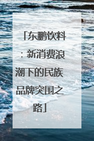 东鹏饮料：新消费浪潮下的民族品牌突围之路
