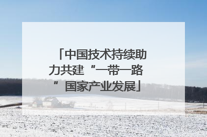 中国技术持续助力共建“一带一路”国家产业发展