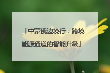 中蒙俄边境行：跨境能源通道的智能升级