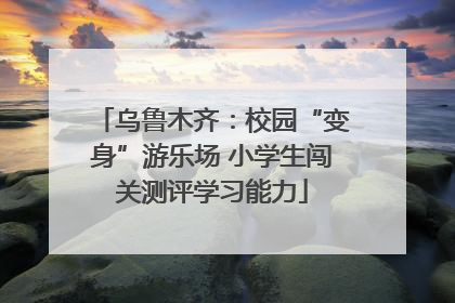 乌鲁木齐：校园“变身”游乐场 小学生闯关测评学习能力