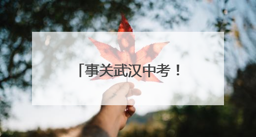 事关武汉中考！武汉招办提醒