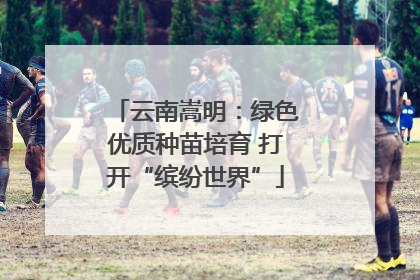 云南嵩明：绿色优质种苗培育 打开“缤纷世界”