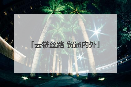 云链丝路 贸通内外