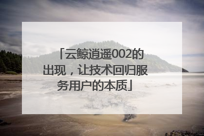 云鲸逍遥002的出现，让技术回归服务用户的本质