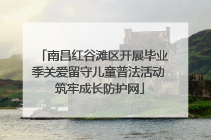 南昌红谷滩区开展毕业季关爱留守儿童普法活动 筑牢成长防护网