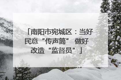 南阳市宛城区：当好民意“传声筒” 做好改造“监督员”