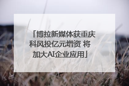 博拉新媒体获重庆科风投亿元增资 将加大AI企业应用
