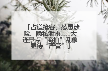 占道抢客、怂恿涉险、隐私泄露……大连景点“商拍”乱象亟待“严管”