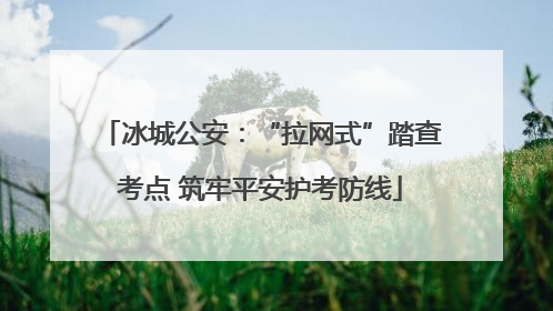 冰城公安：“拉网式”踏查考点 筑牢平安护考防线