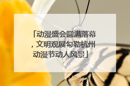 动漫盛会圆满落幕，文明观展勾勒杭州动漫节动人风景