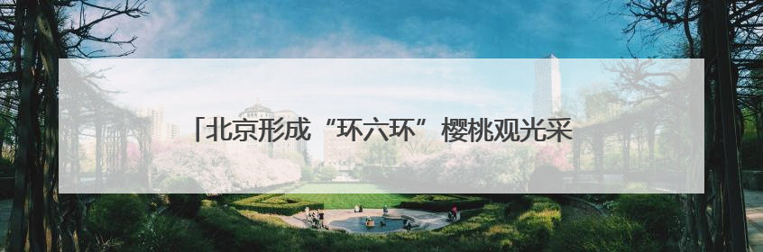 北京形成“环六环”樱桃观光采摘带，这里能买“明星樱桃”