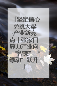坚定信心 勇挑大梁·产业新亮点丨张家口算力产业向“智变”“绿动”跃升