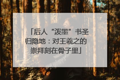 后人“泼墨”书圣归隐地：对王羲之的崇拜刻在骨子里