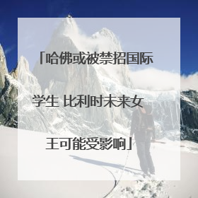 哈佛或被禁招国际学生 比利时未来女王可能受影响