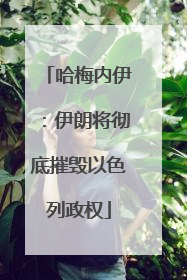 哈梅内伊：伊朗将彻底摧毁以色列政权