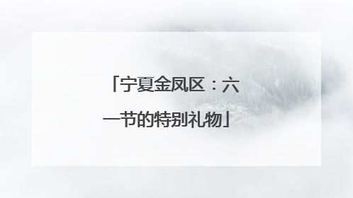 宁夏金凤区：六一节的特别礼物