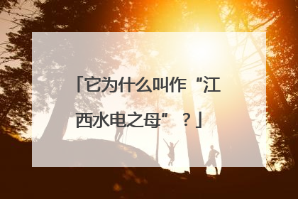 它为什么叫作“江西水电之母”？