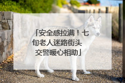 安全感拉满！七旬老人迷路街头 交警暖心相助