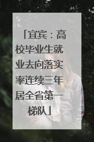 宜宾：高校毕业生就业去向落实率连续三年居全省第一梯队