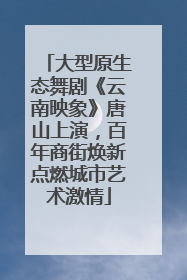 大型原生态舞剧《云南映象》唐山上演，百年商街焕新点燃城市艺术激情