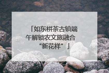 如东栟茶古镇端午解锁农文旅融合“新花样”