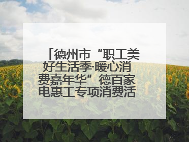 德州市“职工美好生活季·暖心消费嘉年华”德百家电惠工专项消费活动正式启动