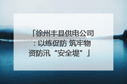 徐州丰县供电公司：以练促防 筑牢物资防汛“安全堤”