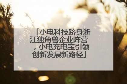 小电科技跻身浙江独角兽企业阵营，小电充电宝引领创新发展新路径