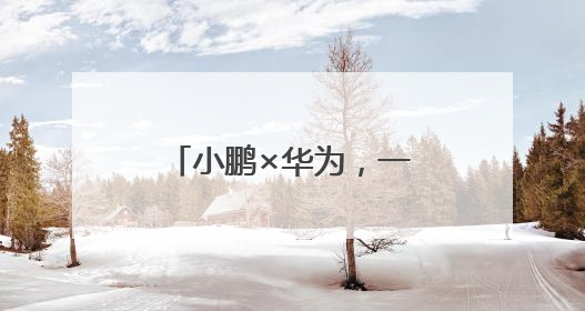 小鹏×华为，一场国产智能化科技的“追光实验”