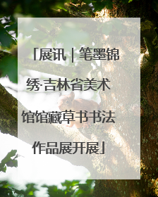 展讯｜笔墨锦绣·吉林省美术馆馆藏草书书法作品展开展